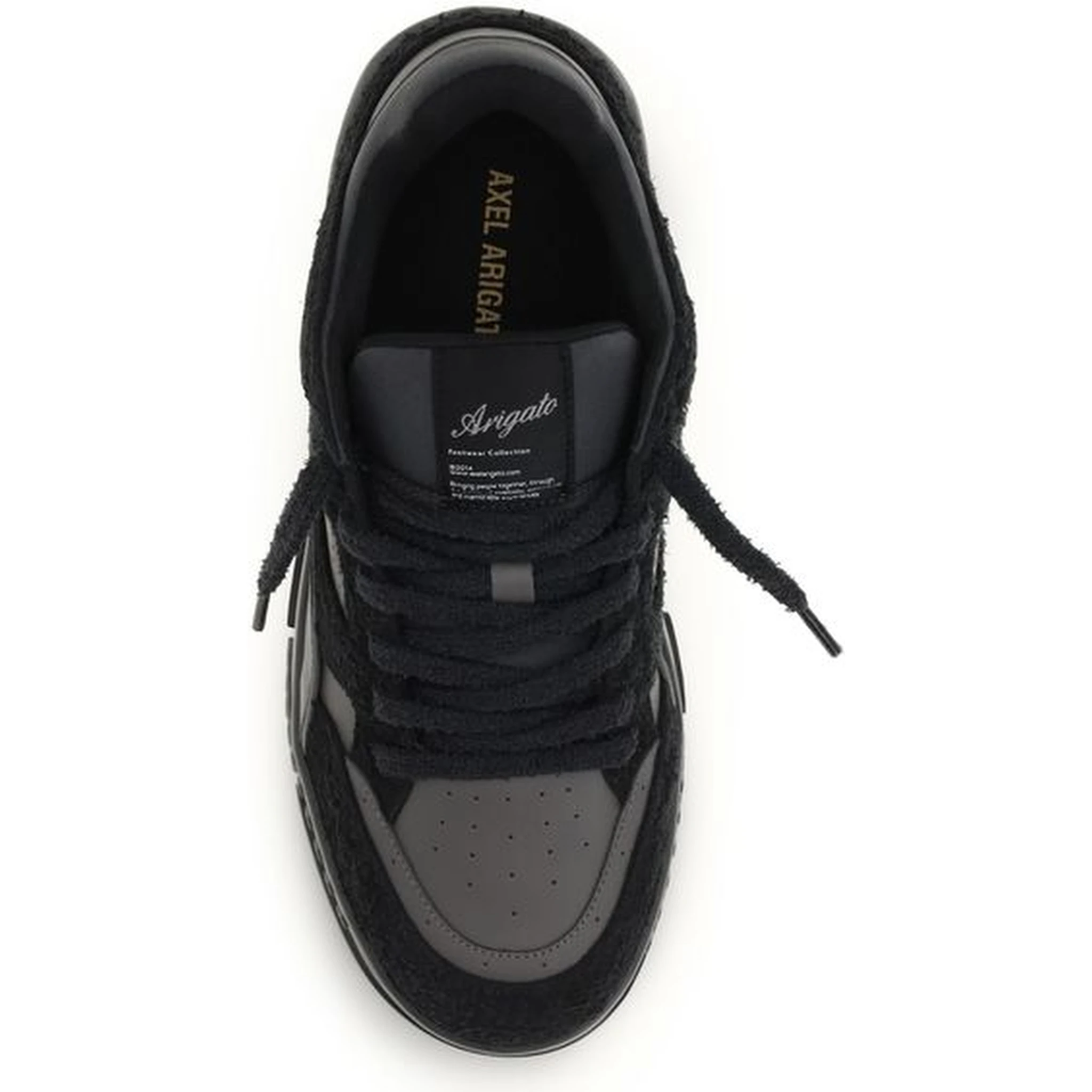 Black Calf Leather Bos Taurus Athletic Sneakers