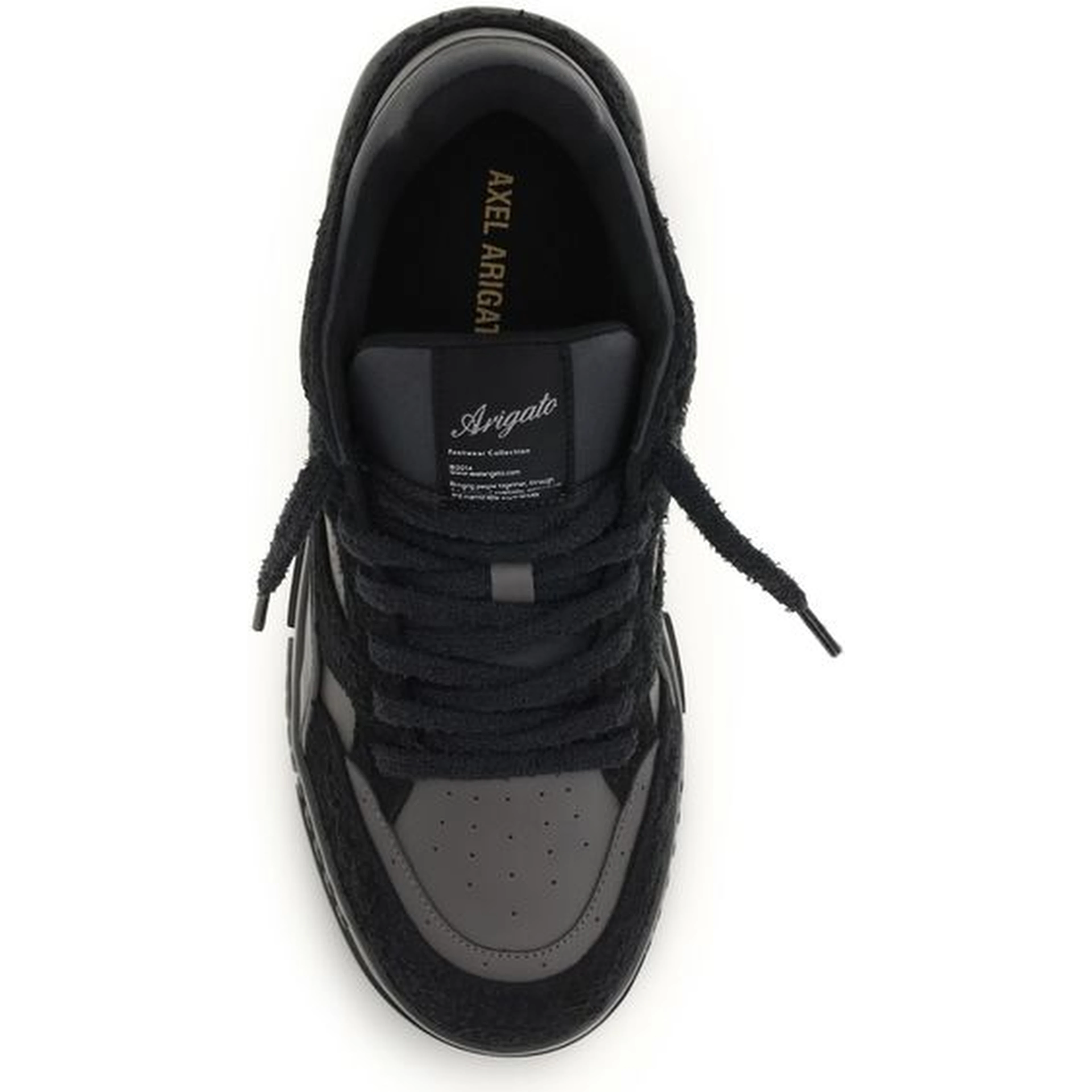 Black Calf Leather Bos Taurus Athletic Sneakers