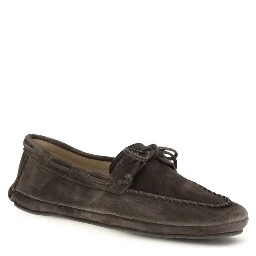 حذاء بوس توروس سهل الارتداء من جلد العجل البني