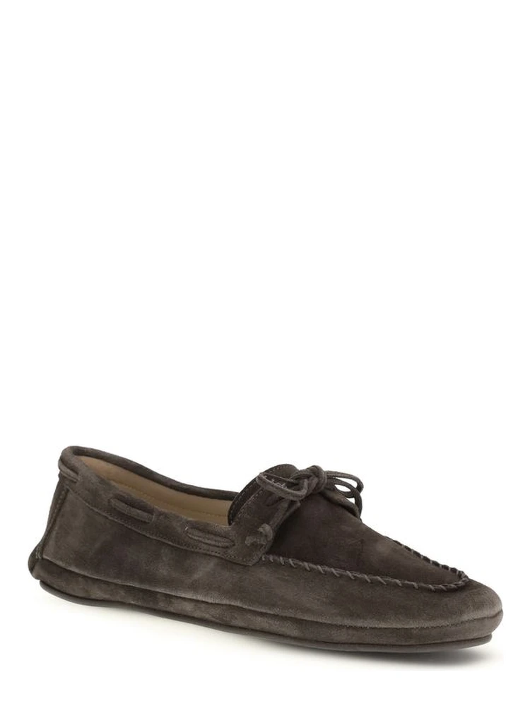 Brown Calf Leather Bos Taurus Slip-On Loafers alternative