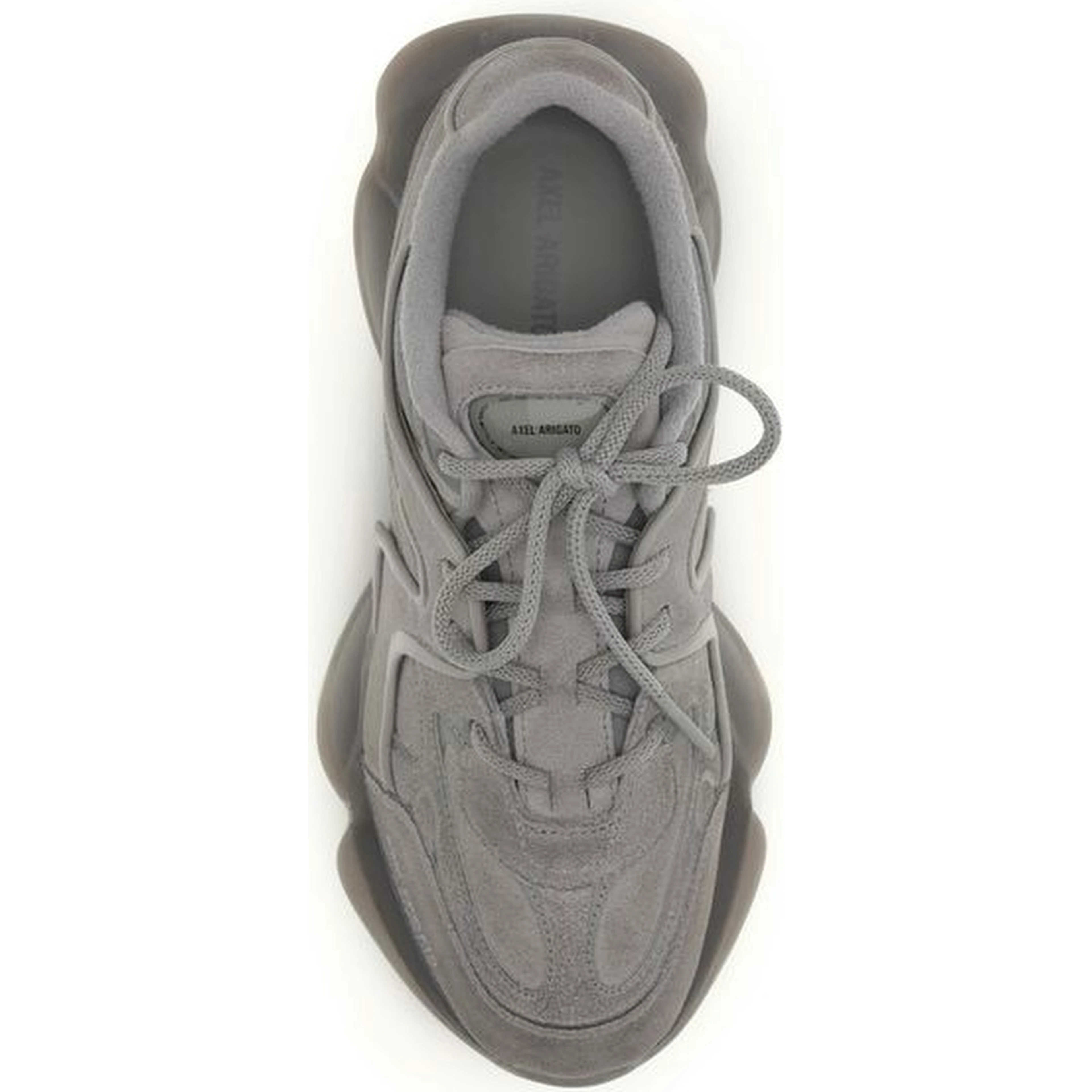 Gray Calf Leather Bos Taurus Chunky Sneakers