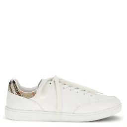 حذاء رياضي منخفض من جلد العجل الأبيض من بوس توروس