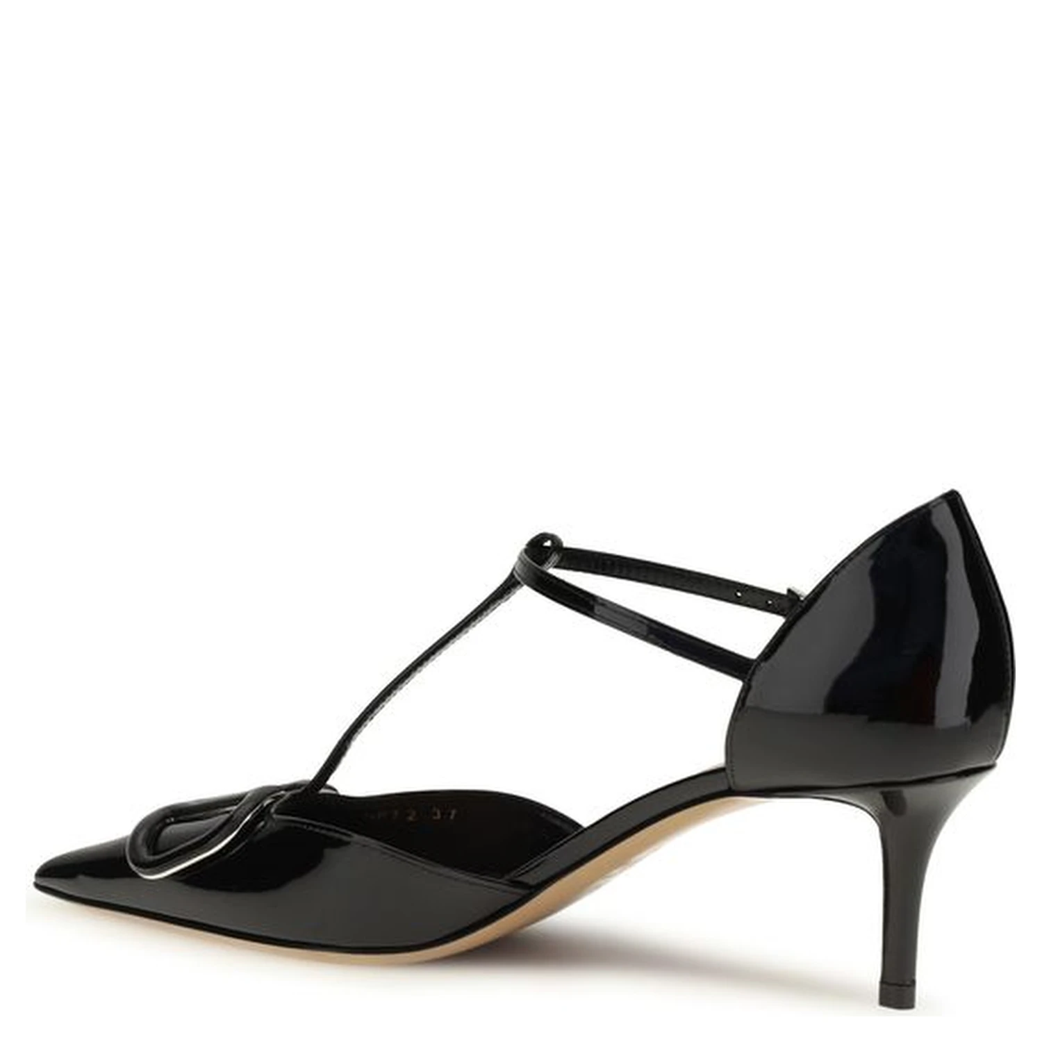 Black Calf Leather Bos Taurus High Heel Pumps