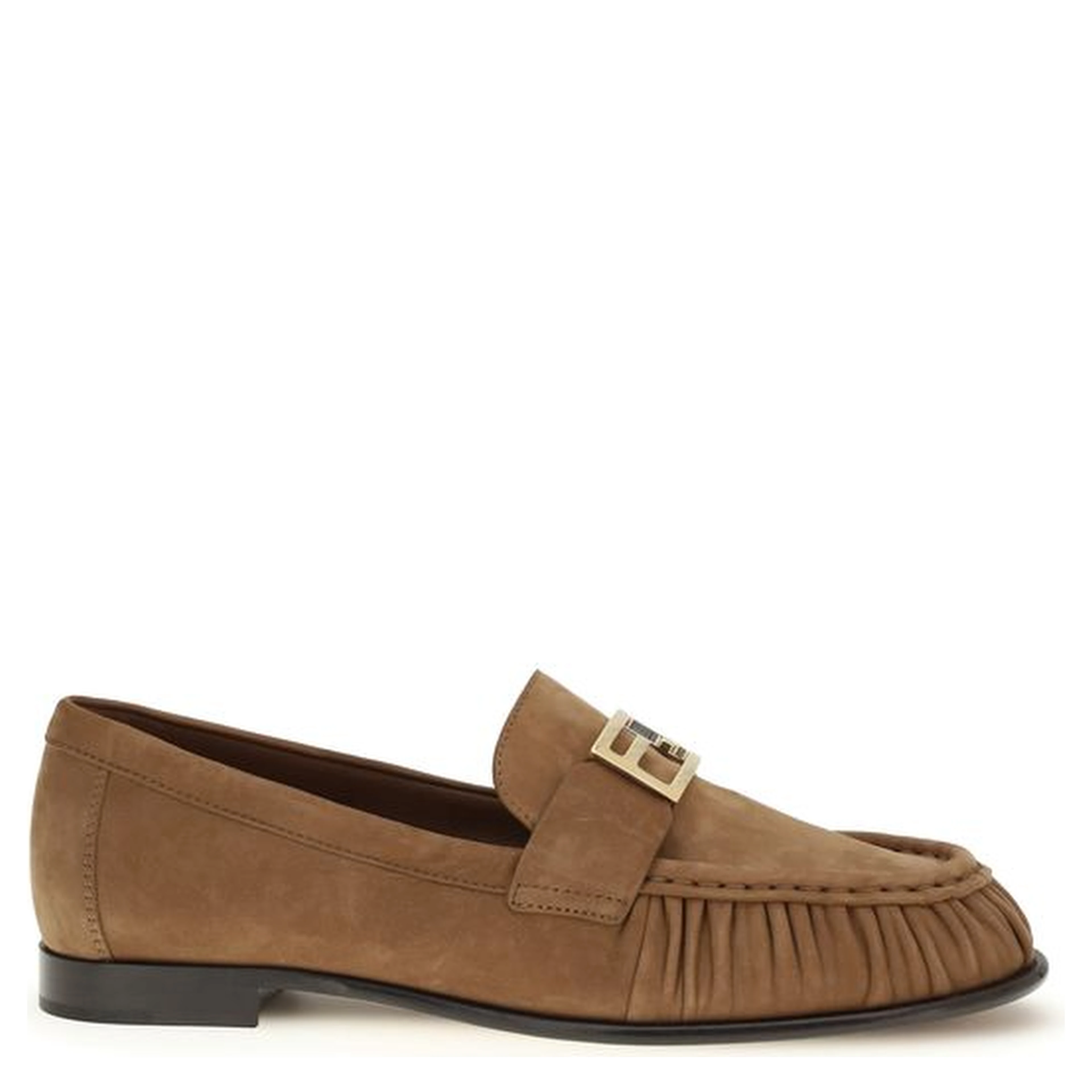 Brown Calf Leather Bos Taurus Slip-On Loafers