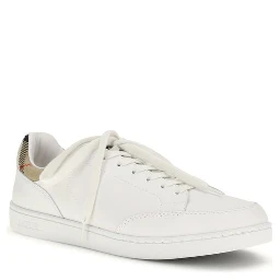 حذاء رياضي منخفض من جلد العجل الأبيض من بوس توروس