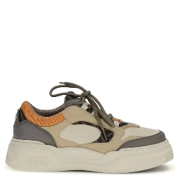 Multicolor Calf Leather Bos Taurus Chunky Sneakers