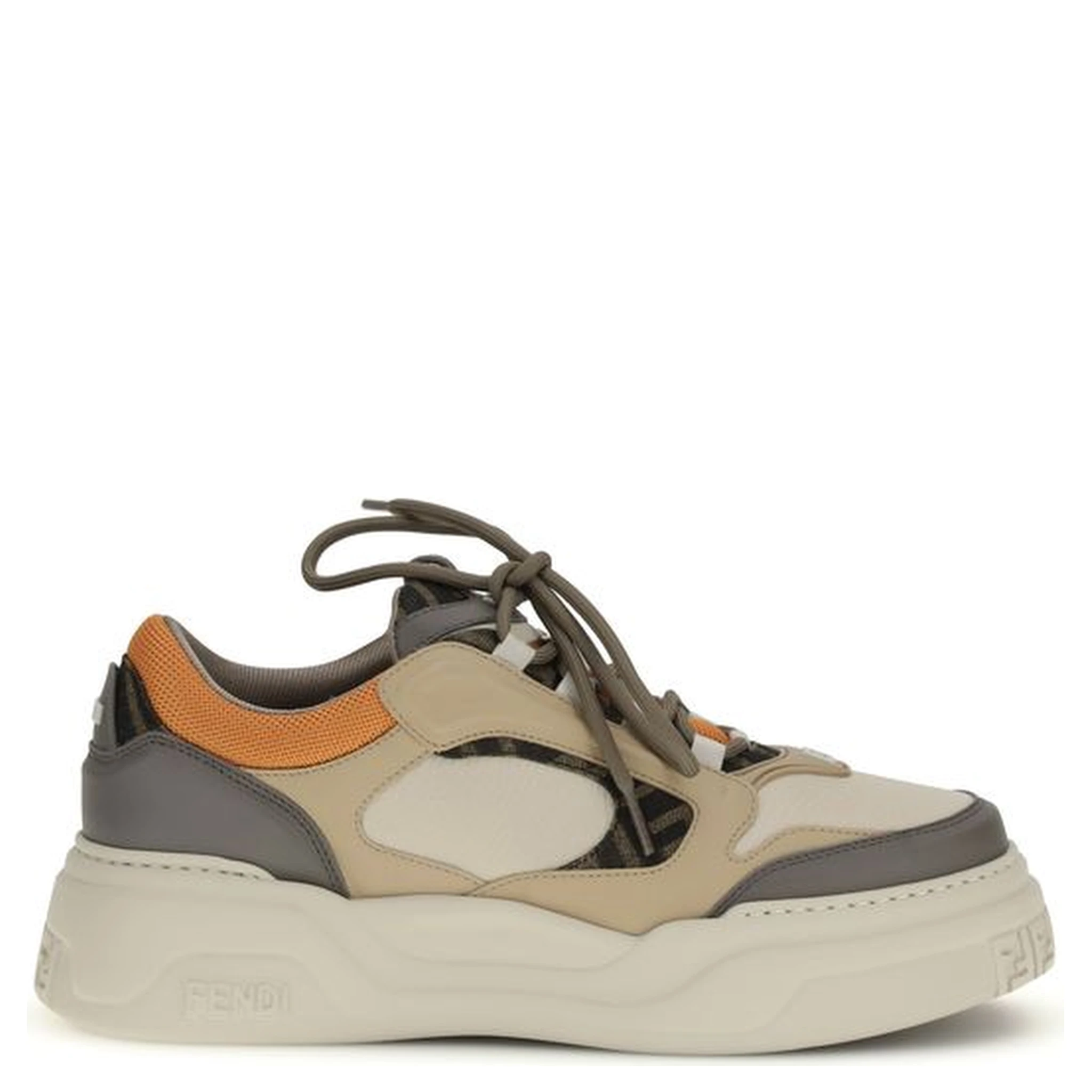 Multicolor Calf Leather Bos Taurus Chunky Sneakers