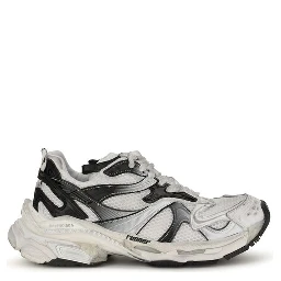 Gray Polyethylene Athletic Sneakers