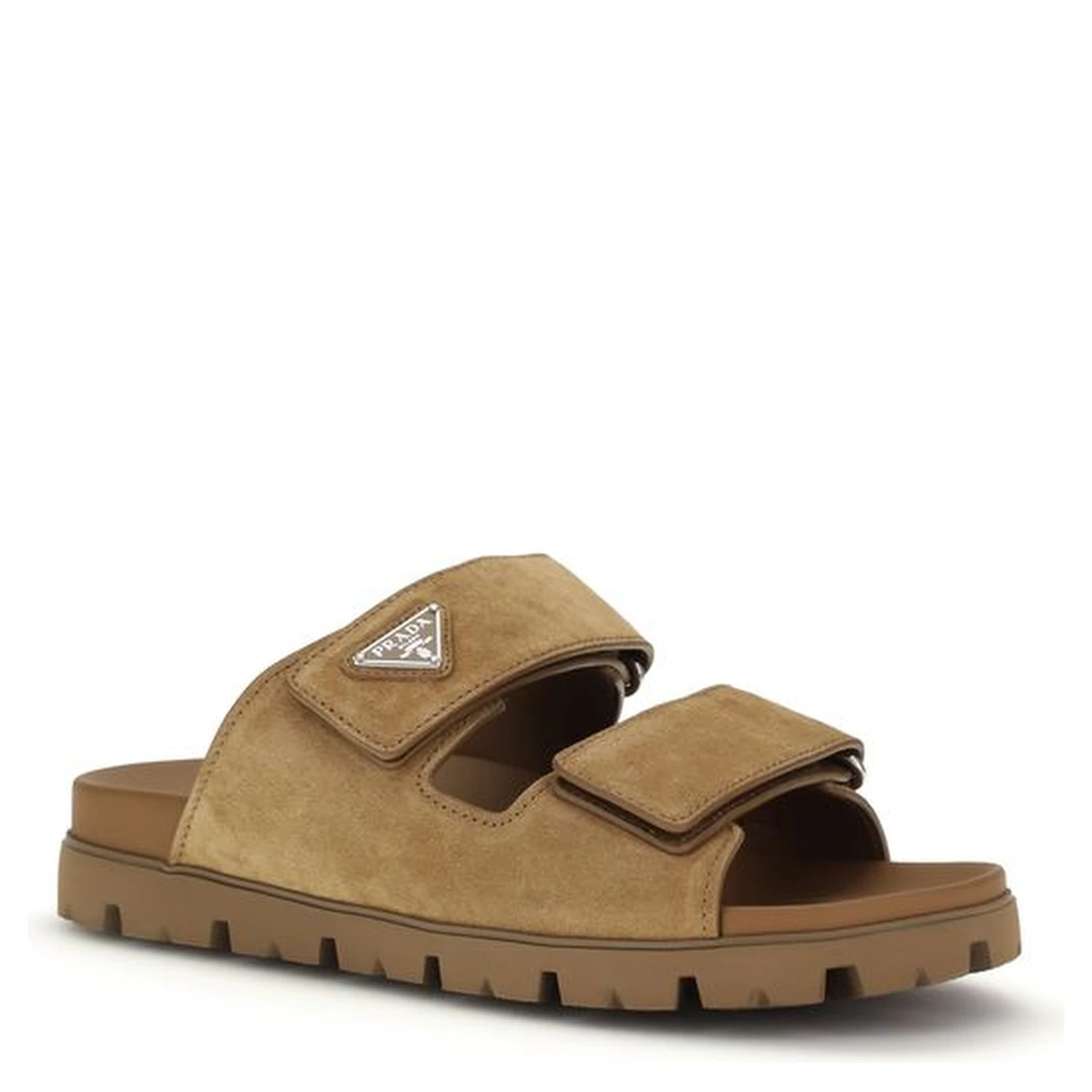 Brown Calf Leather Bos Taurus Strap-On Sandals