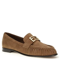 Brown Calf Leather Bos Taurus Slip-On Loafers