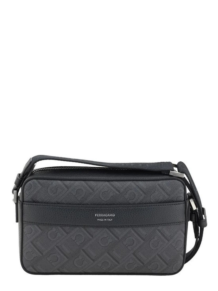 Black Polyethylene Shoulder Bag