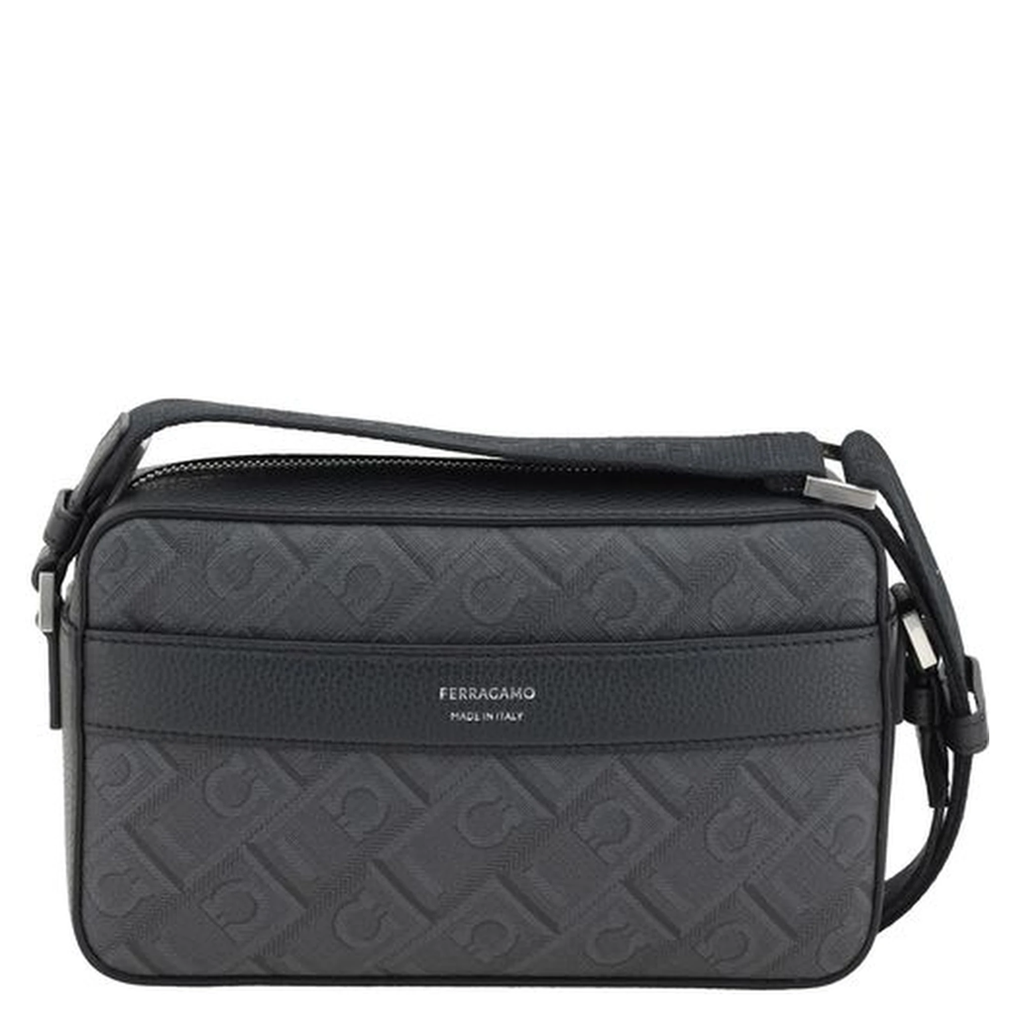 Black Polyethylene Shoulder Bag