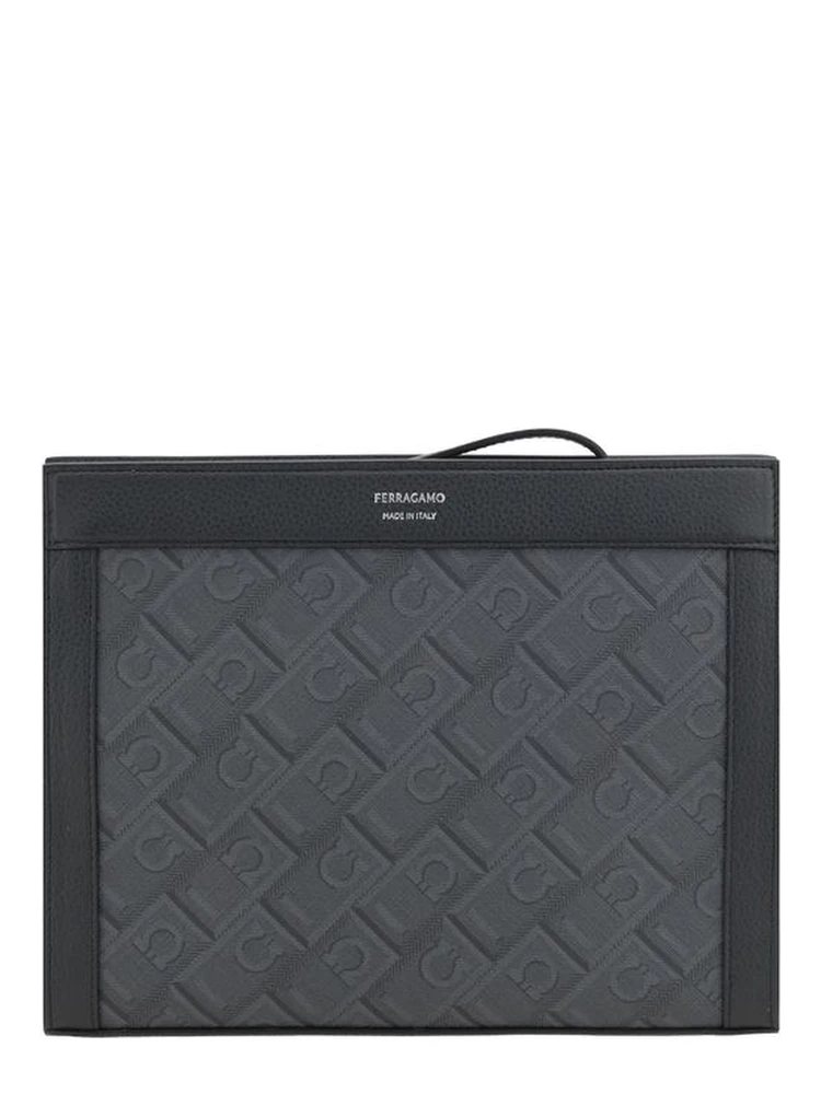 Black Polyethylene Clutch Bag