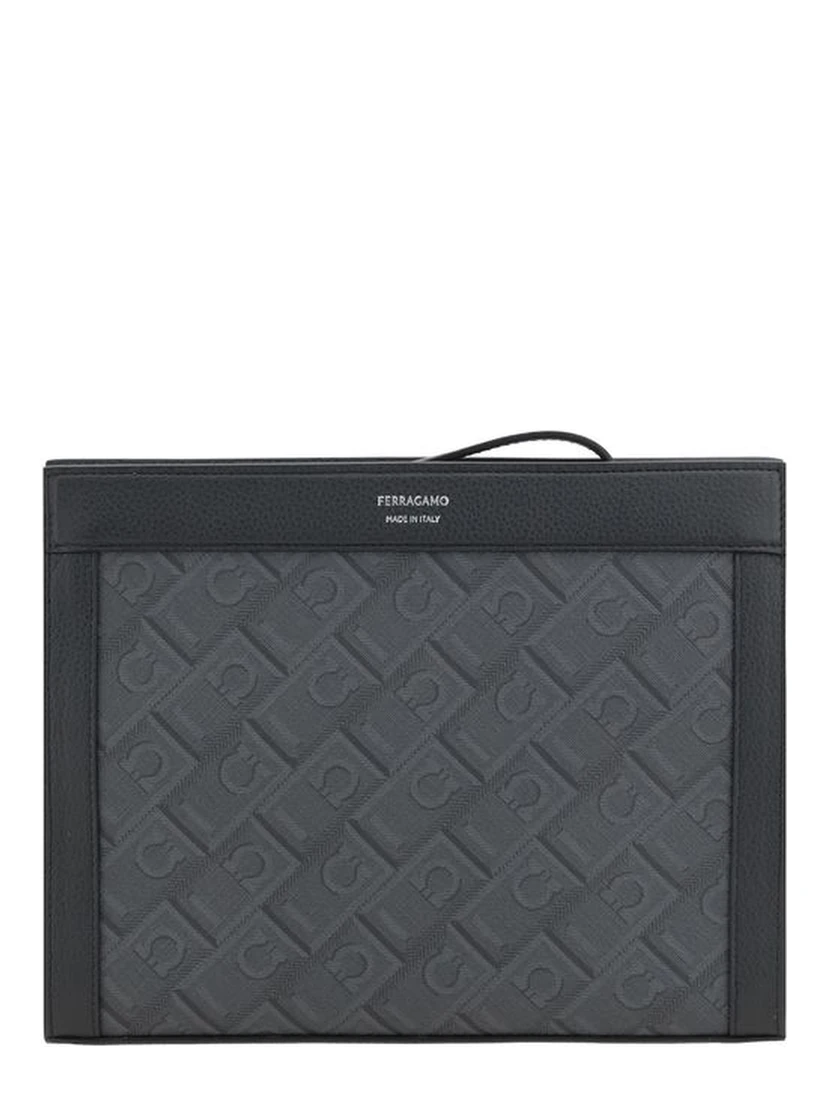 Black Polyethylene Clutch Bag