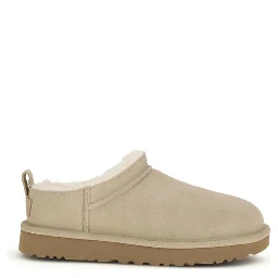 Beige Calf Leather Bos Taurus Ankle Boots