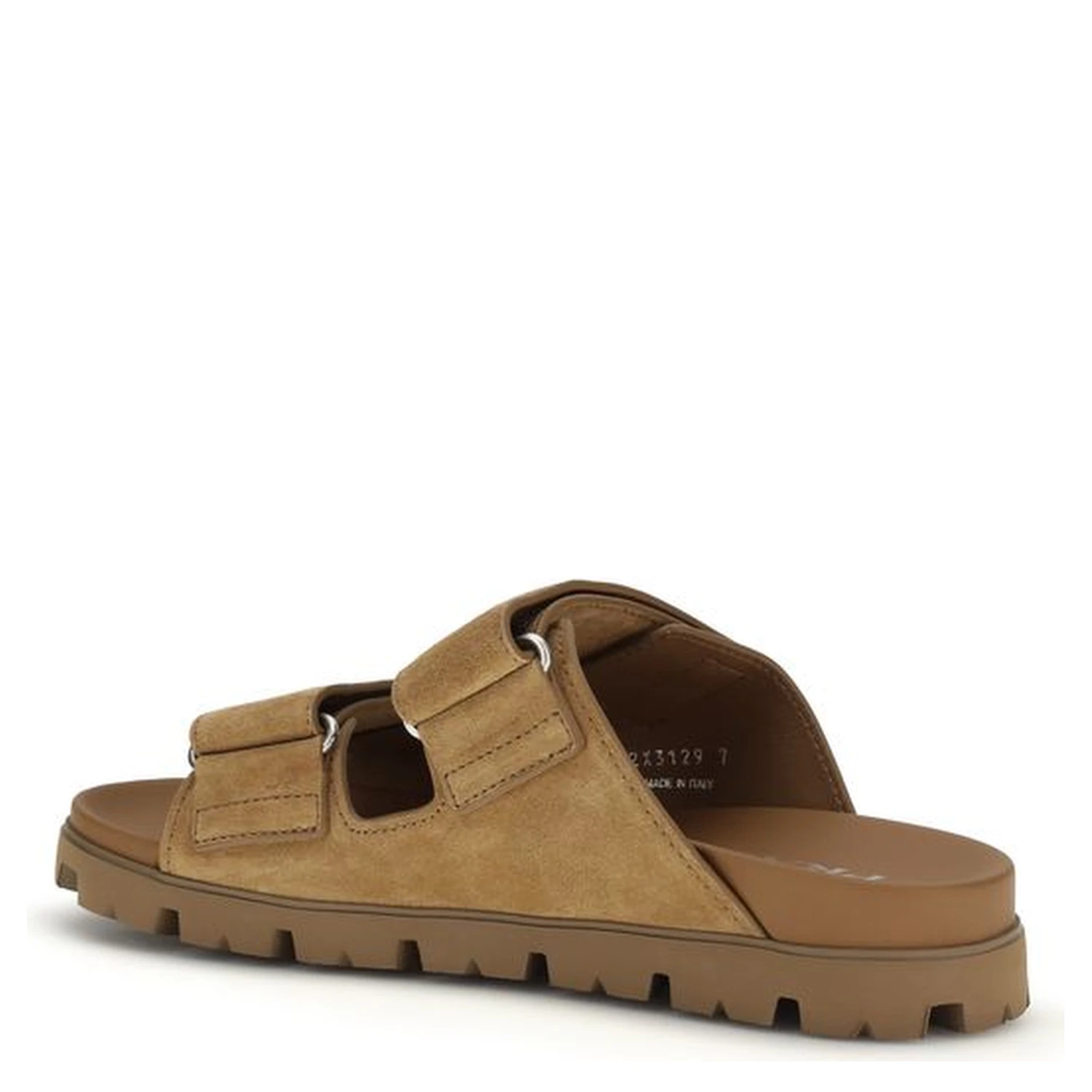 Brown Calf Leather Bos Taurus Strap-On Sandals