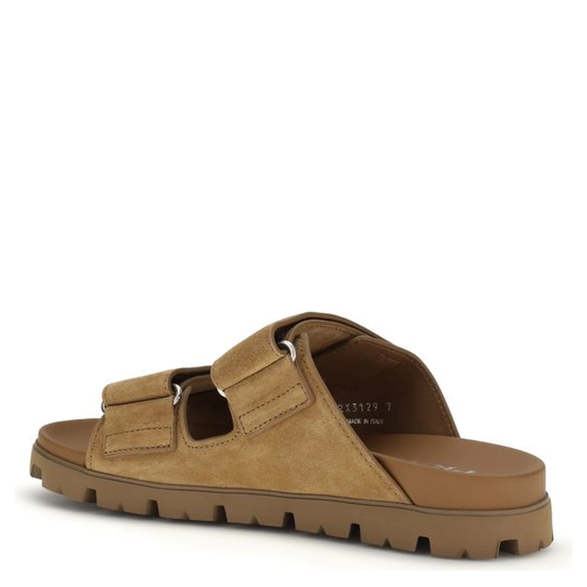 صندل بوس توروس ذو حزام من جلد العجل البني