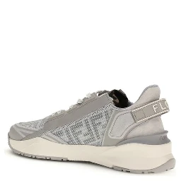 Gray Calf Leather Bos Taurus Athletic Sneakers