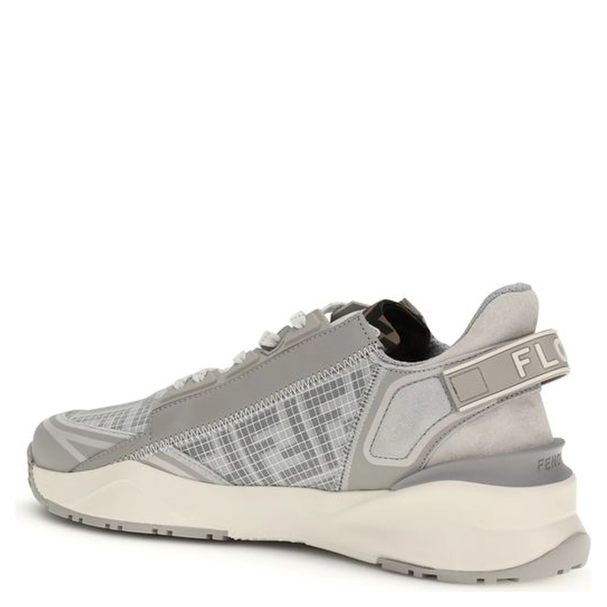 Gray Calf Leather Bos Taurus Athletic Sneakers