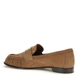 Brown Calf Leather Bos Taurus Slip-On Loafers