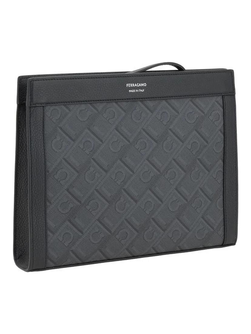 Black Polyethylene Clutch Bag