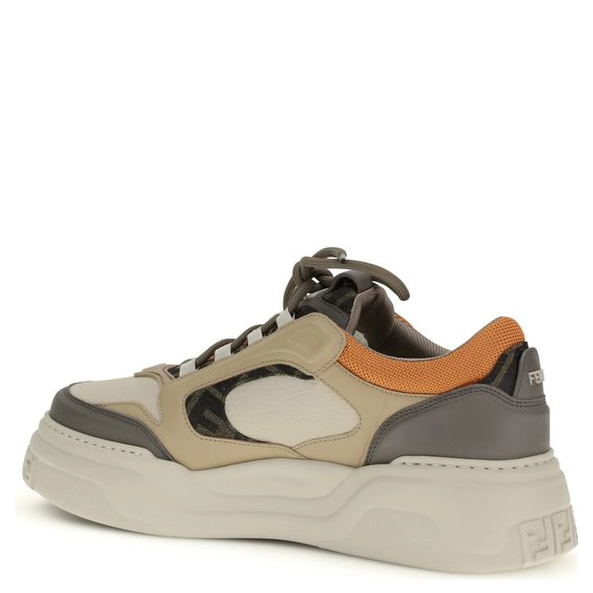 Multicolor Calf Leather Bos Taurus Chunky Sneakers