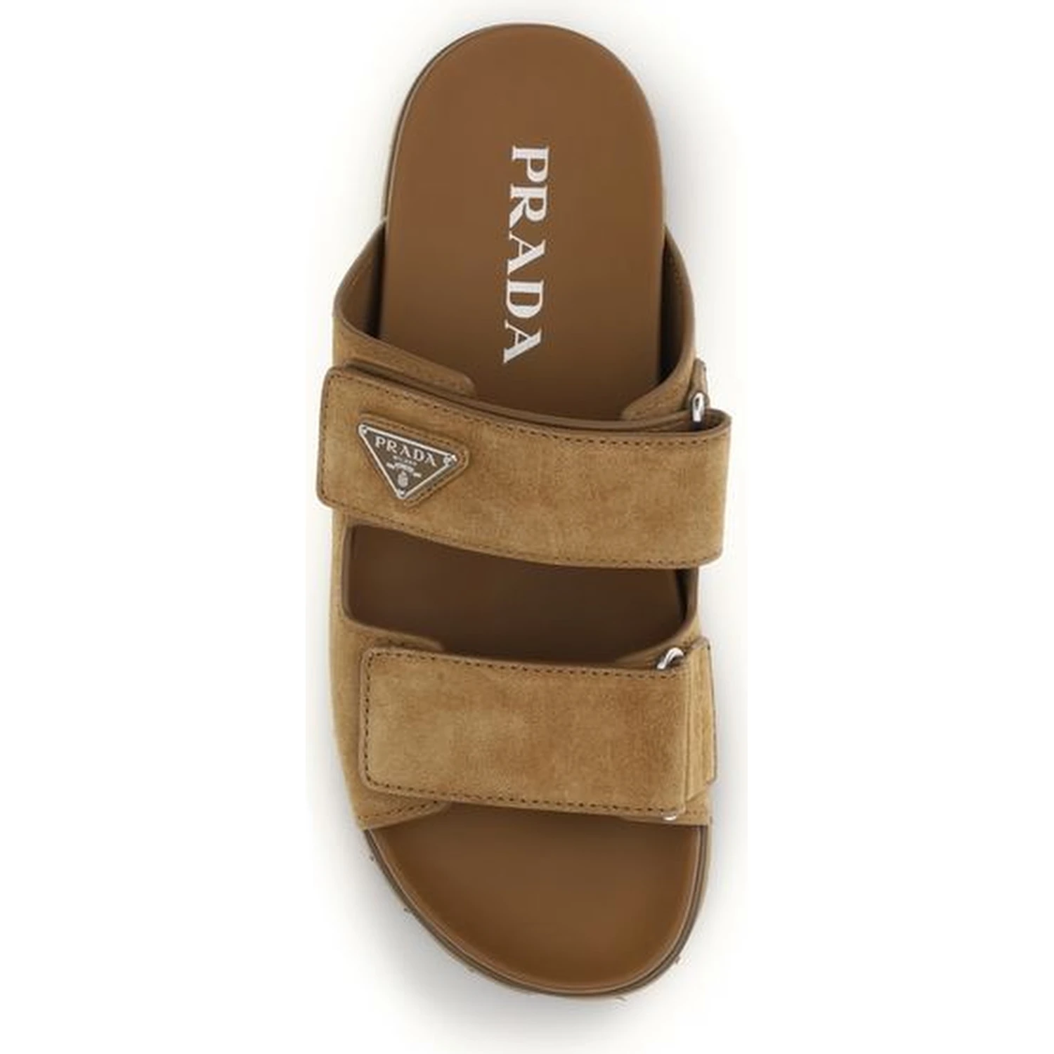 Brown Calf Leather Bos Taurus Strap-On Sandals