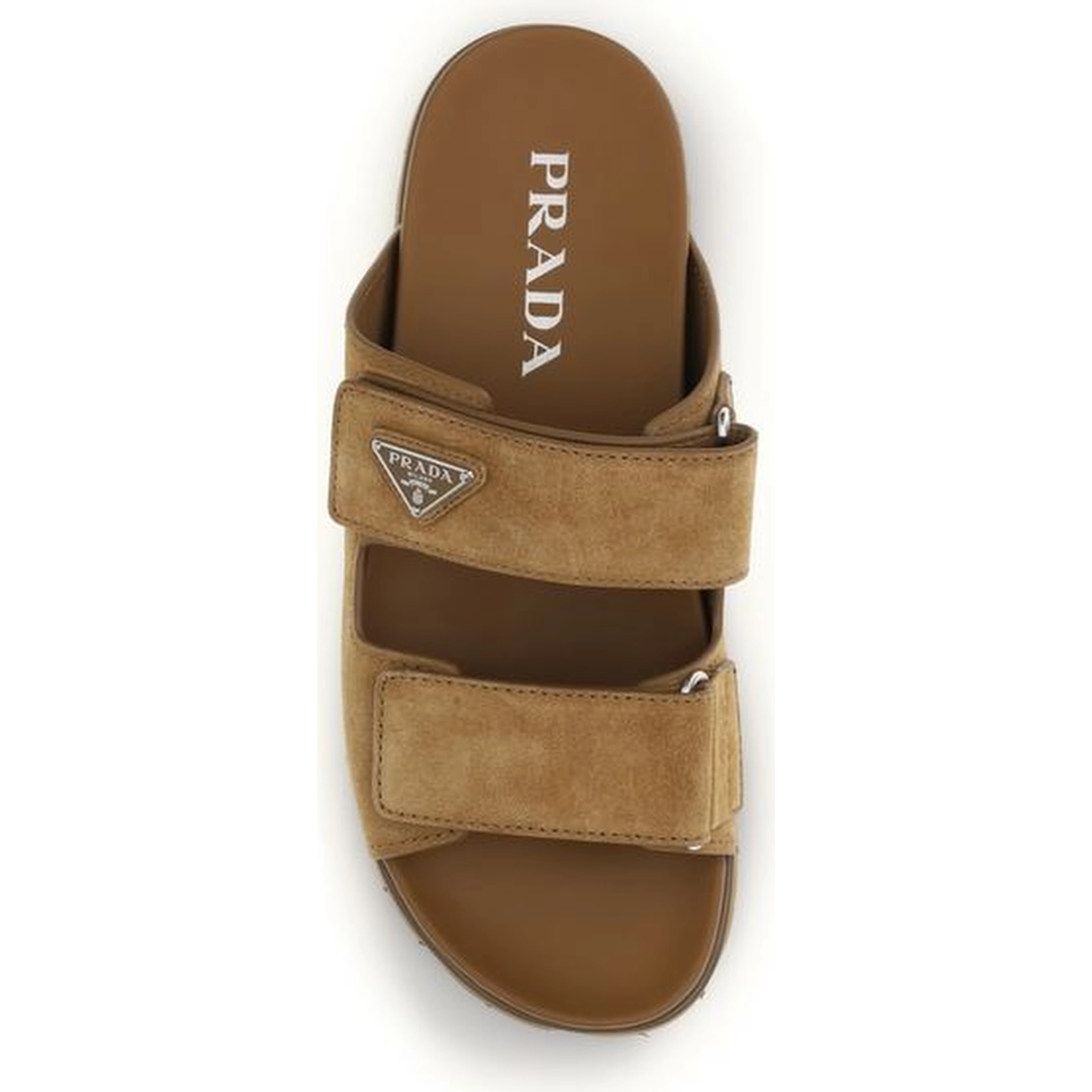 Brown Calf Leather Bos Taurus Strap-On Sandals