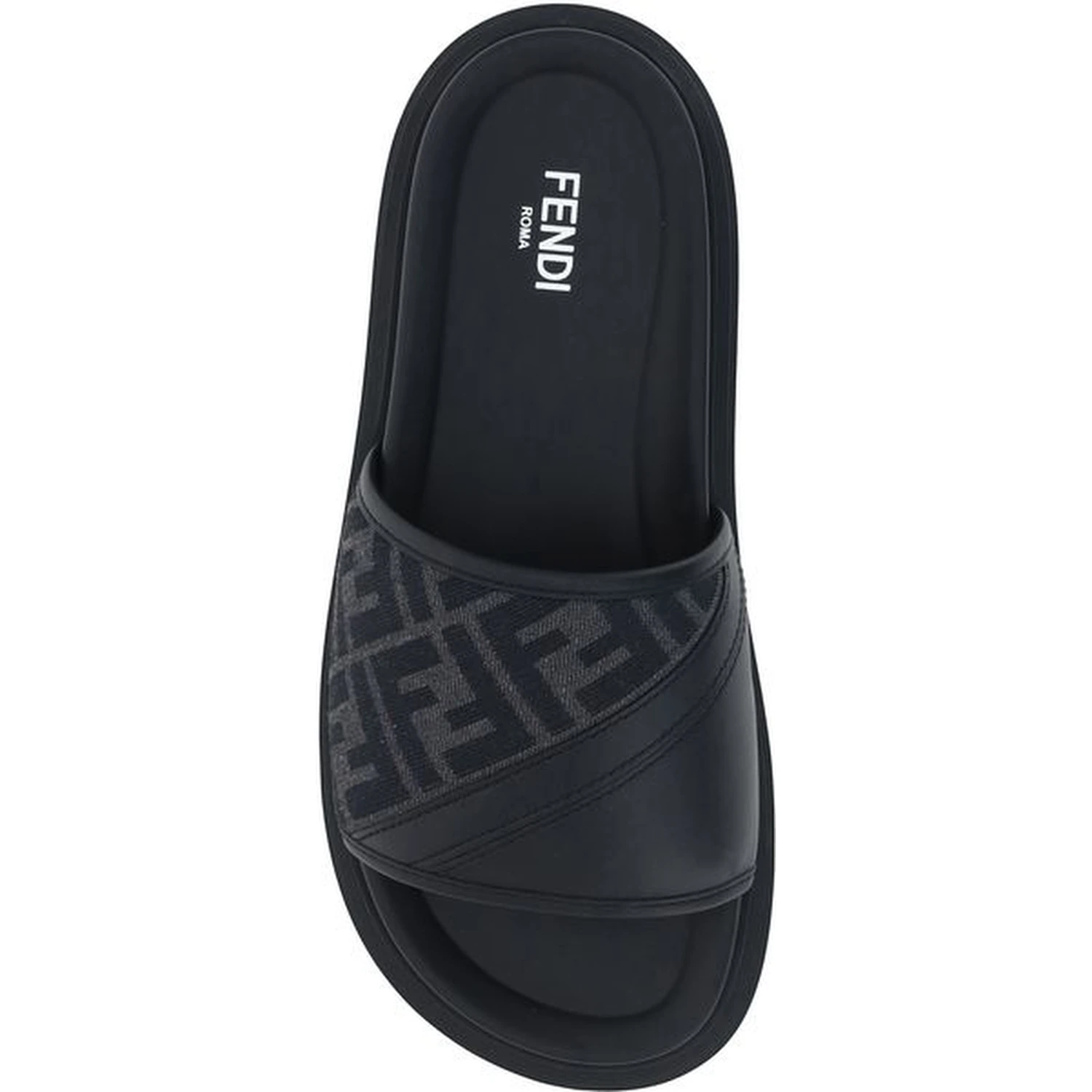 Gray Fabric Sandals