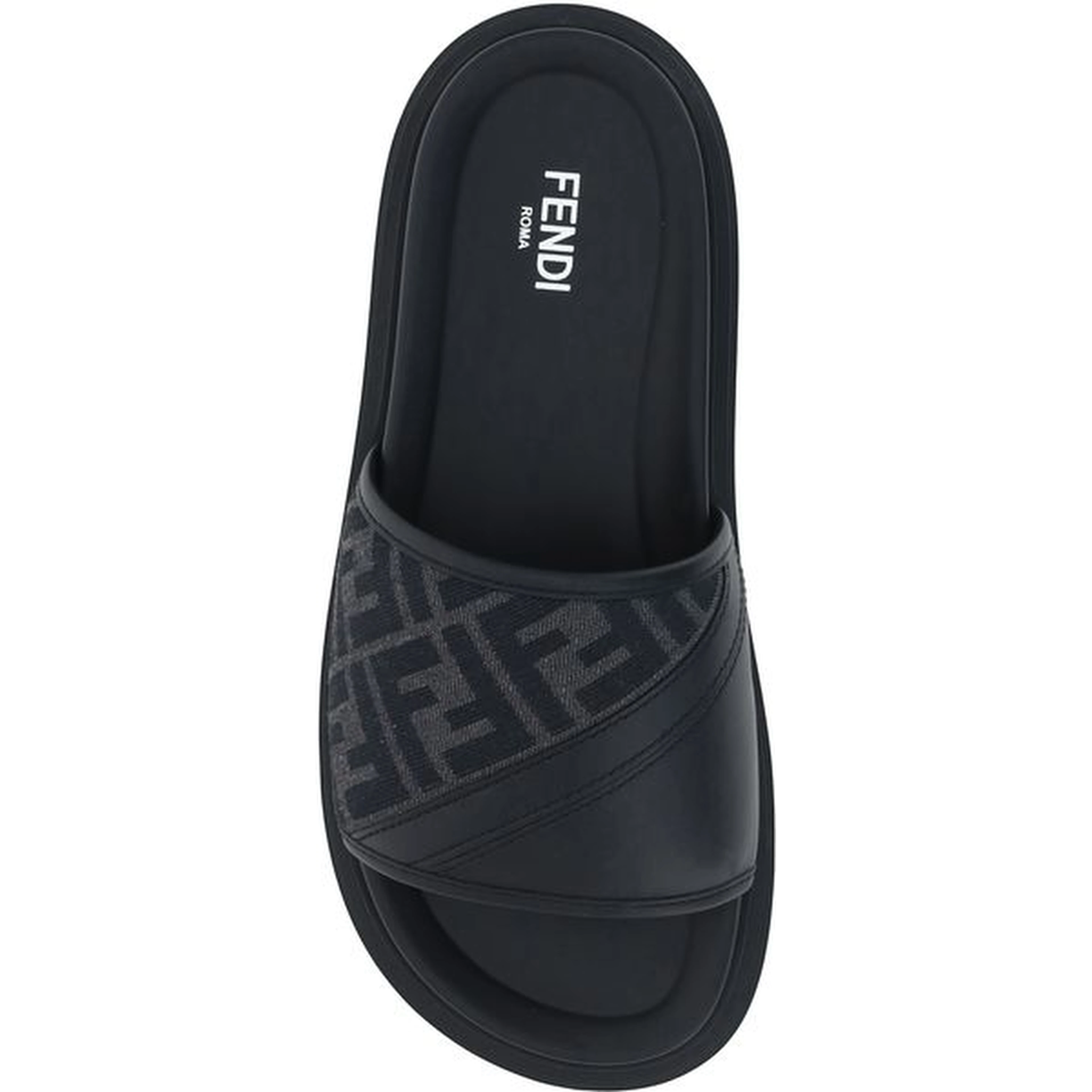 Gray Fabric Sandals