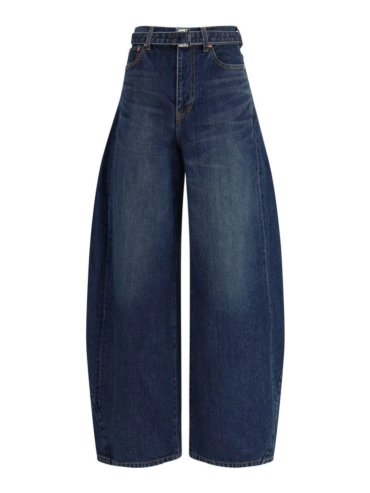 جينز قطني أزرق