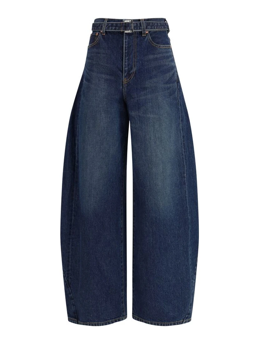 جينز قطني أزرق