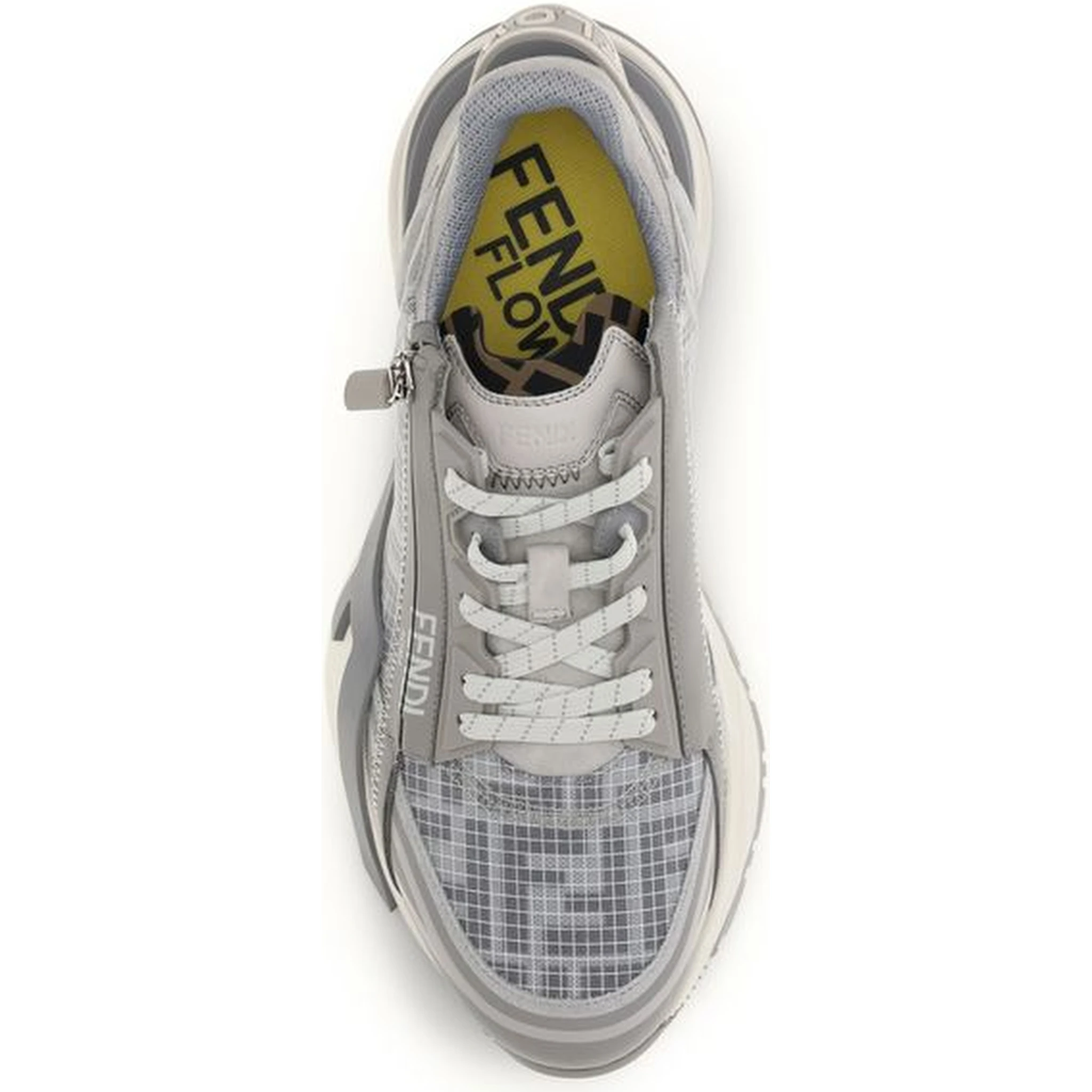 Gray Calf Leather Bos Taurus Athletic Sneakers