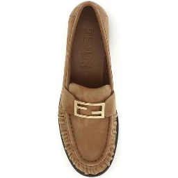Brown Calf Leather Bos Taurus Slip-On Loafers