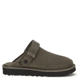 حذاء بوس توروس مفتوح من الخلف مصنوع من جلد العجل البني