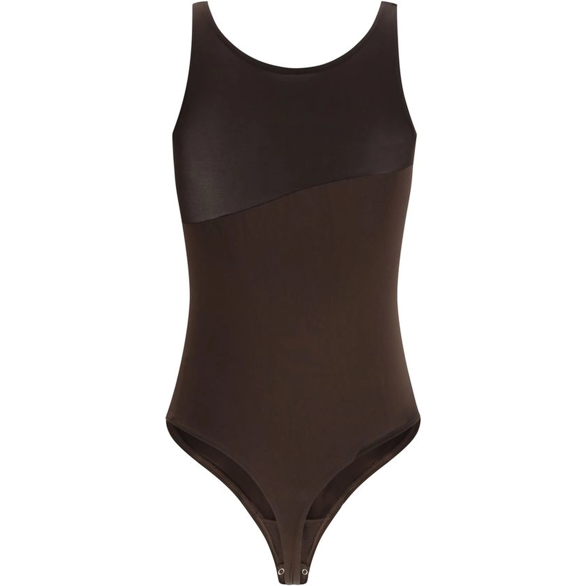 Brown Polyamide Bodysuit