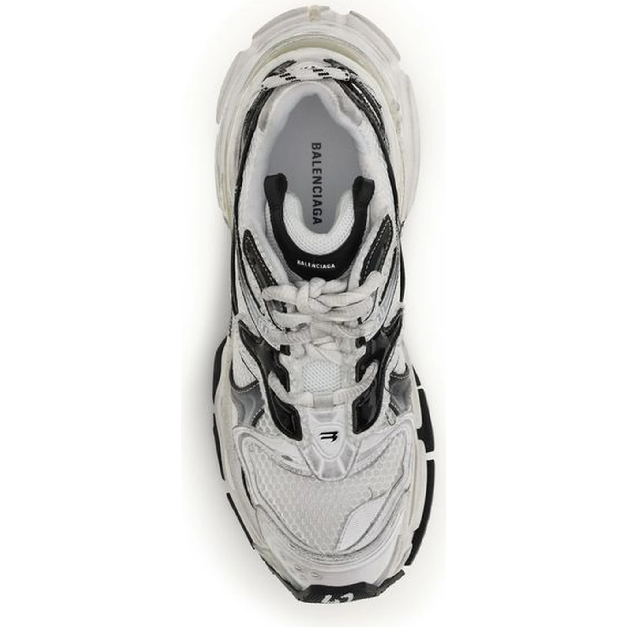 Gray Polyethylene Athletic Sneakers