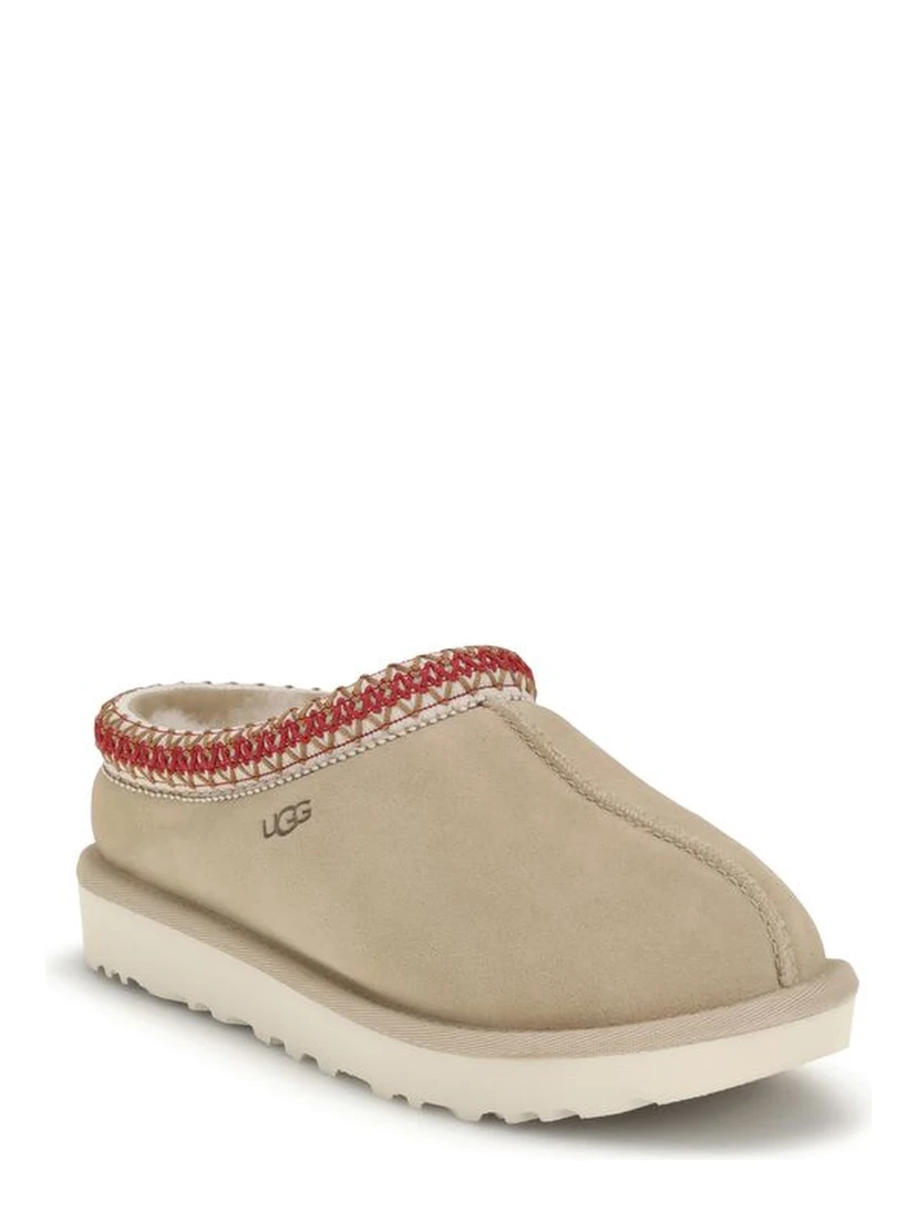 Beige Calf Leather Bos Taurus Mules
