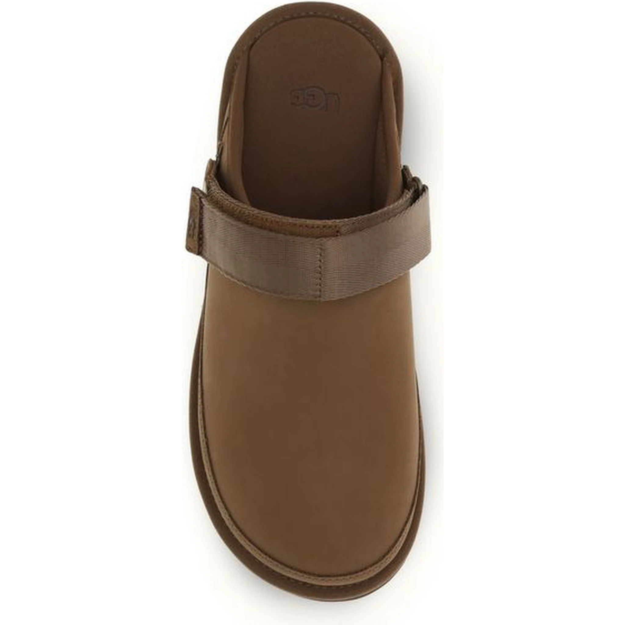 حذاء بوس توروس مفتوح من الخلف مصنوع من جلد العجل البني