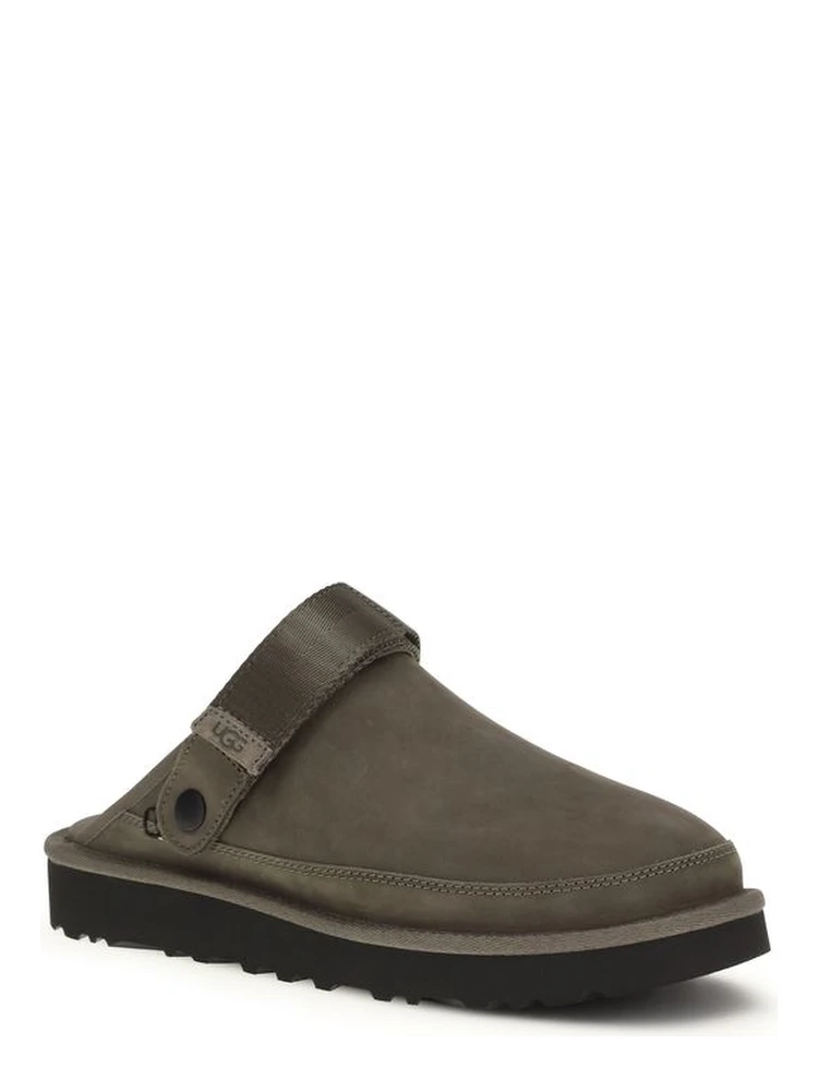 حذاء بوس توروس مفتوح من الخلف مصنوع من جلد العجل البني alternative