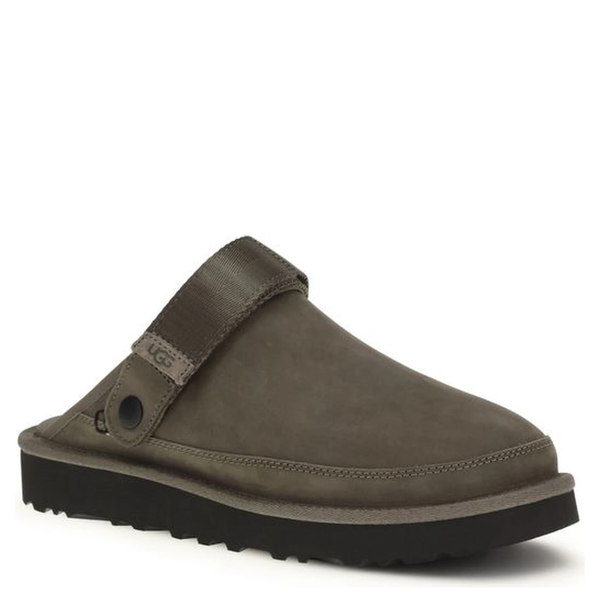 حذاء بوس توروس مفتوح من الخلف مصنوع من جلد العجل البني