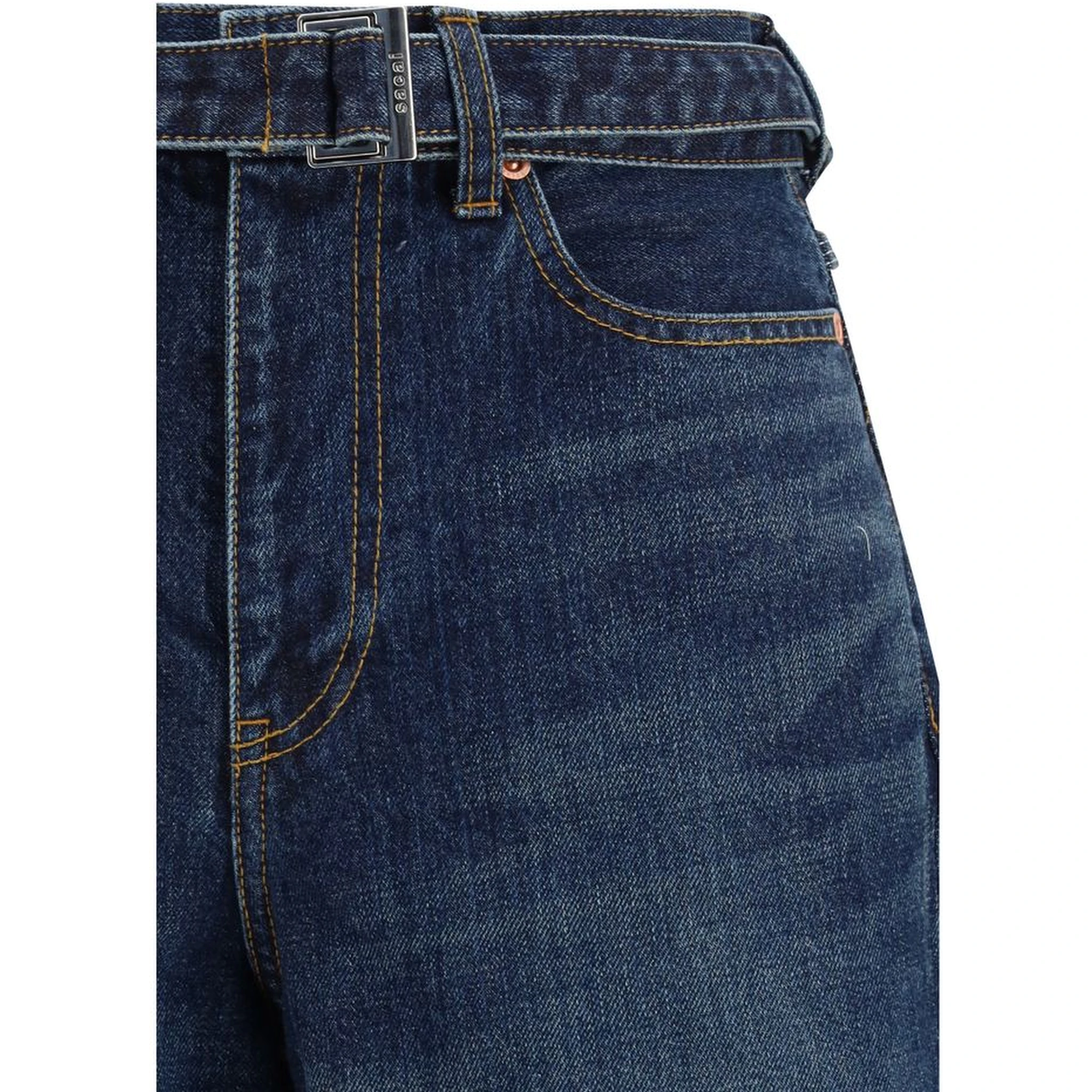 جينز قطني أزرق