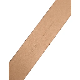 Brown Leather Waist Gold Metal Buckle Belt