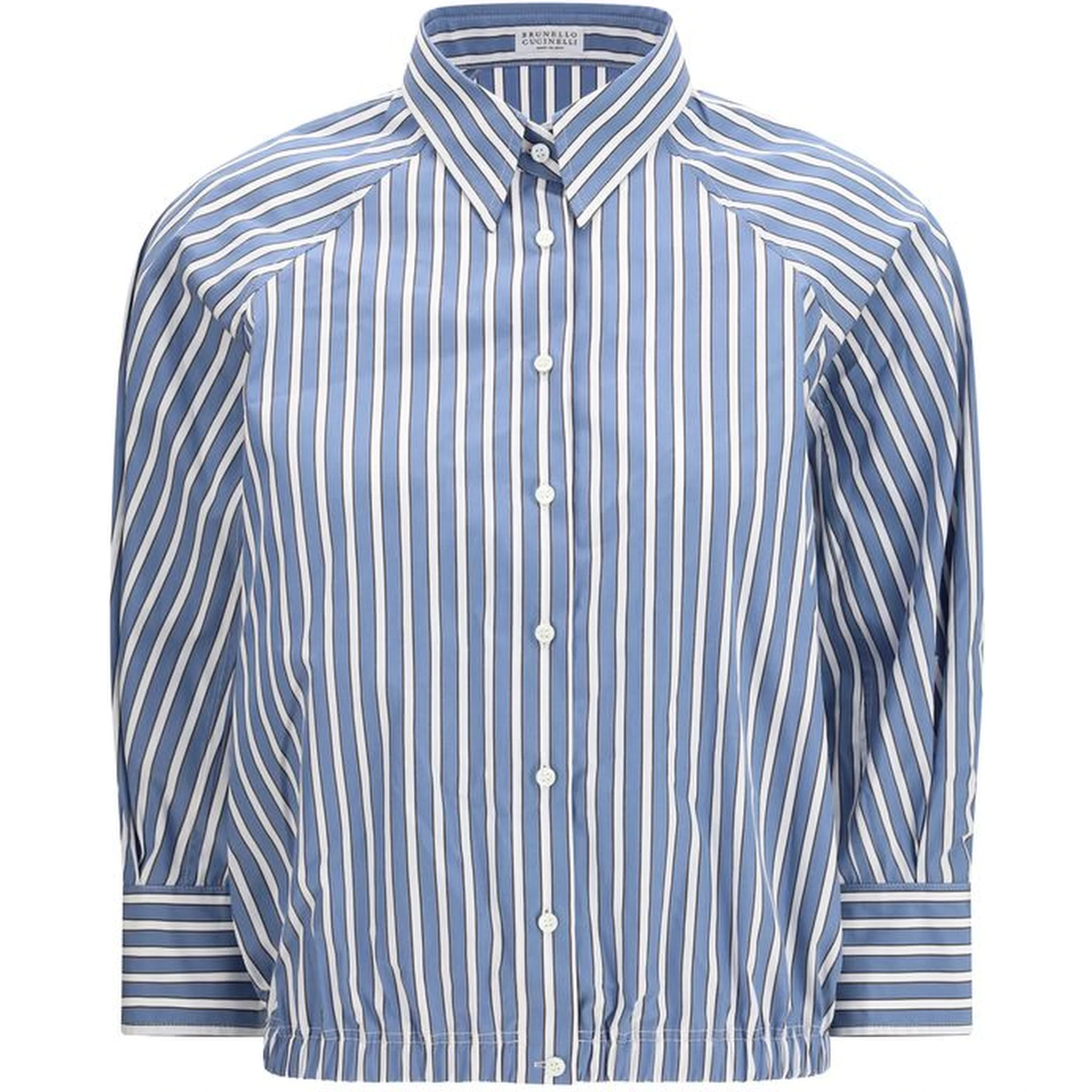 Blue Cotton Pattern Shirt