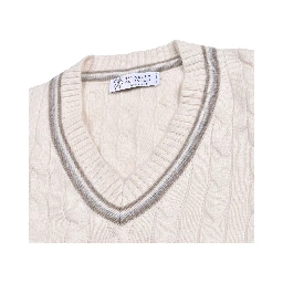 Beige Cashmere Cashmere Sweater