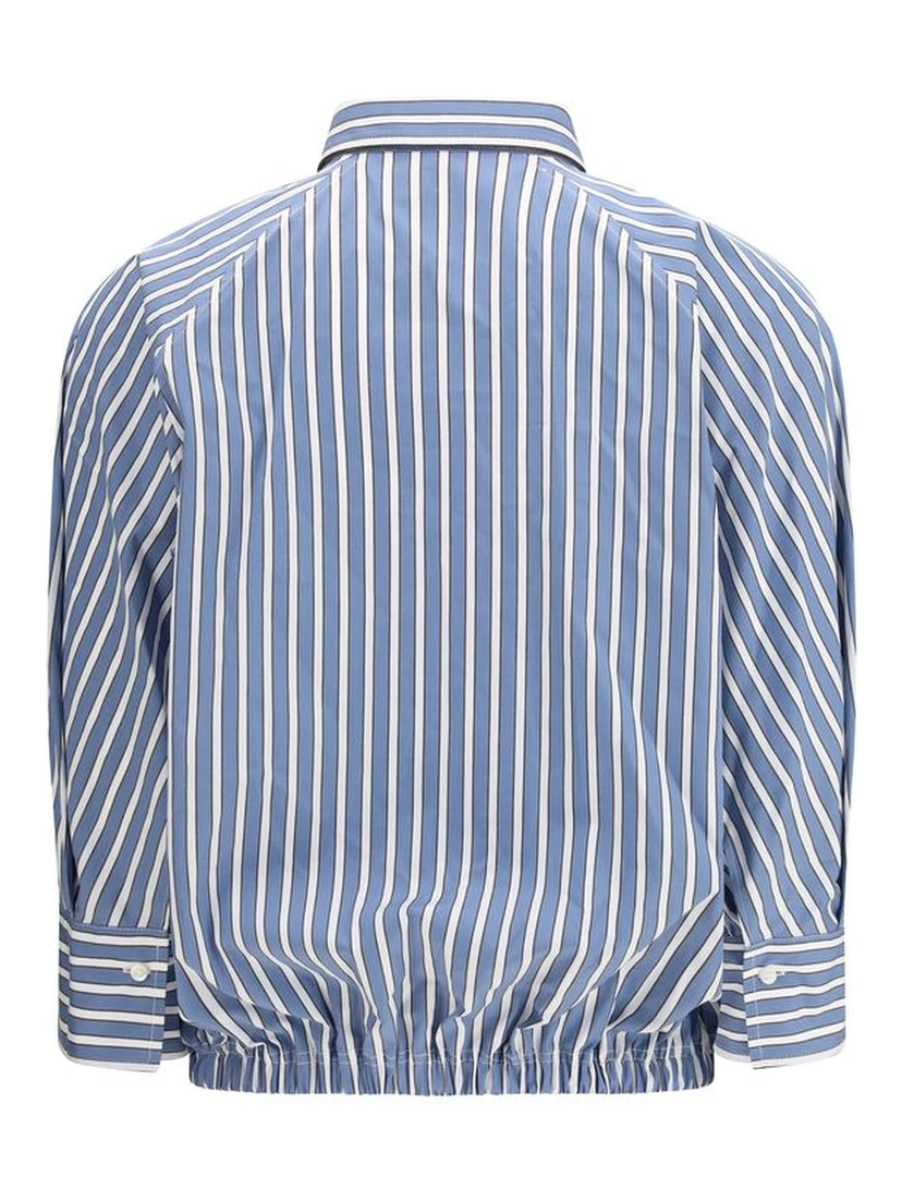 Blue Cotton Pattern Shirt