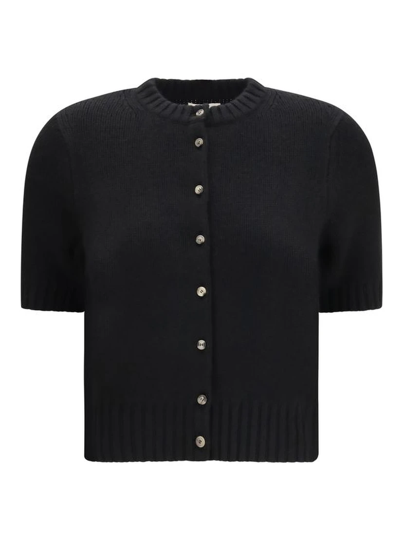 Black Cashmere Cardigan