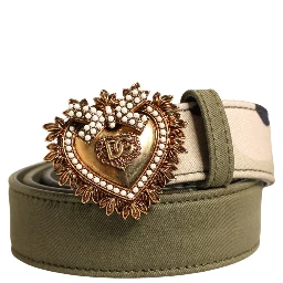 حزام معدني مموه باللون الأخضر