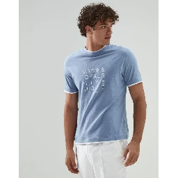 Bicolor Cotton T-Shirt