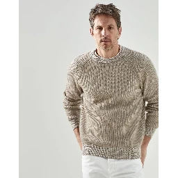 Bicolor Cashmere Sweater